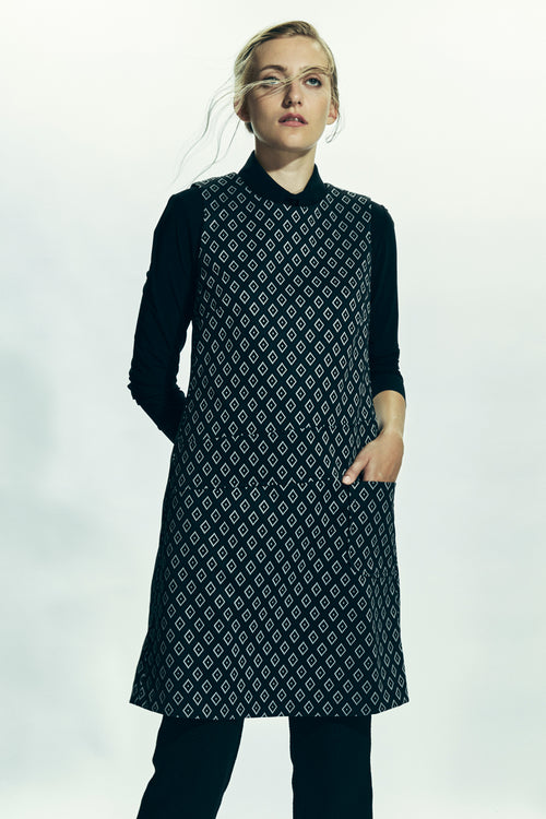 Diamond Jacquard Wellville Dress - 30% off