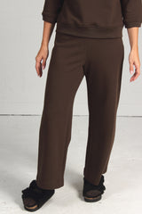 French Terry Cropped Sweats - deep olive - - 30% off