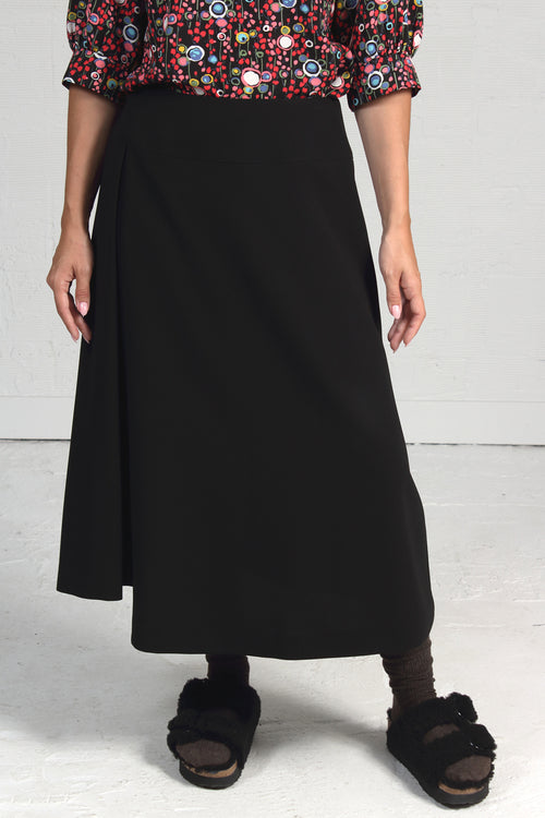 Japanese Triacetate Side Pleat Skirt