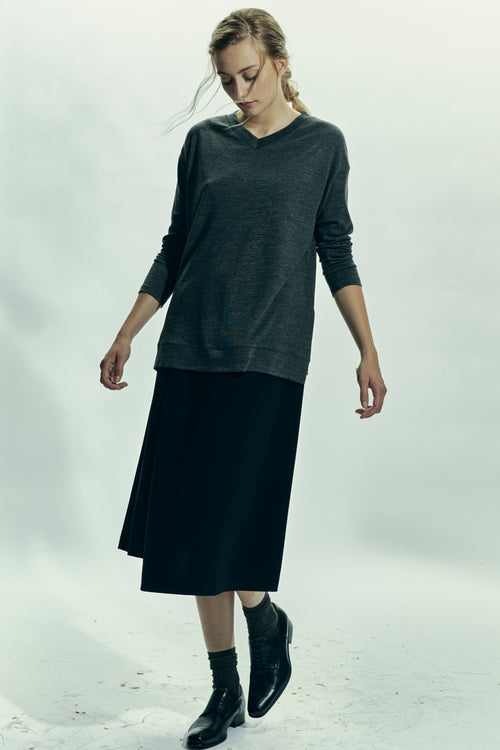 Japanese Triacetate Side Pleat Skirt