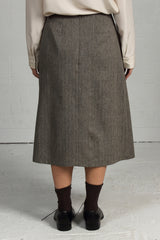 Linen Wool Latch Skirt - 30% off