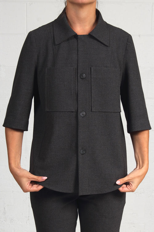 'Menswear' Suiting Shirt Jacket