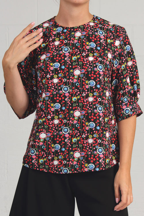 Allium Print Fall Top