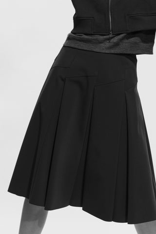 Textured Black Tex Skirt - 30% off