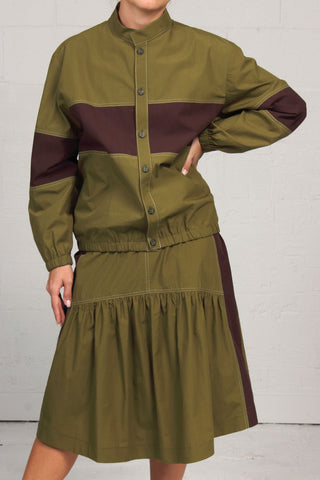 Spring 2023 Solid Cotton Sewing Dress - Black - xsm, med