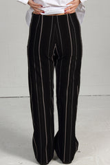 Black Striped Coby Pant