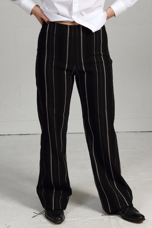 Black Striped Coby Pant