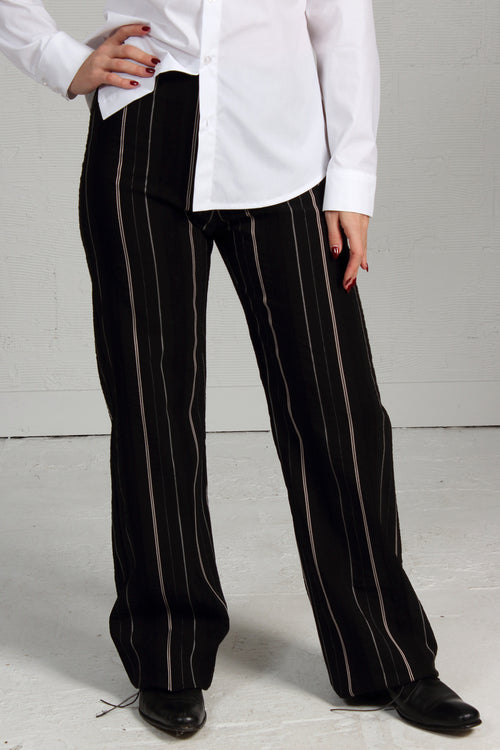 Black Striped Coby Pant