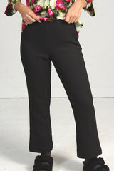 Textured Black Tess Pant - unlined - only xsm left! - - 30% off