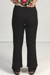 Textured Black Tess Pant - unlined - only xsm left! - - 30% off