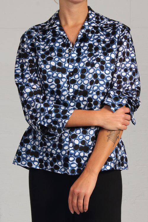 Vintage Print Metropolis Shirt - navy - SOLD OUT