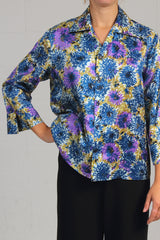 Vintage Print Metropolis Shirt - purple - 30% off