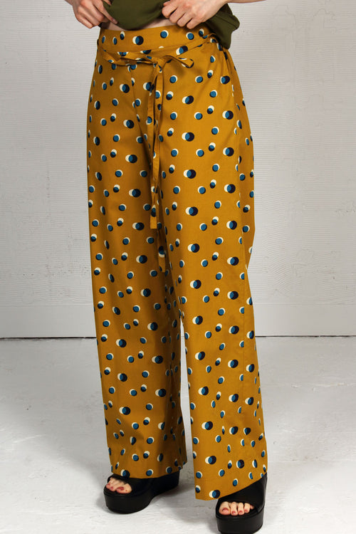 Spring 2022 Printed Cotton Loungers - Dotted Ochre - med, lrg, xlg